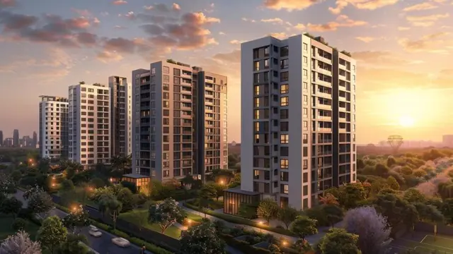 Illustration of a residential building, shown for Massimo