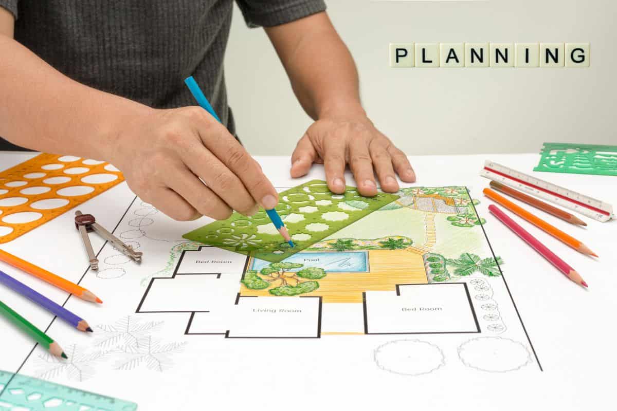 Illustrative master-plan sketch of a large residential layout